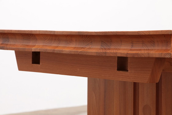 Image 1 of Großer Esstisch oder Konferenztisch im Stil von Pierre Chapo, 1960, Frankreich