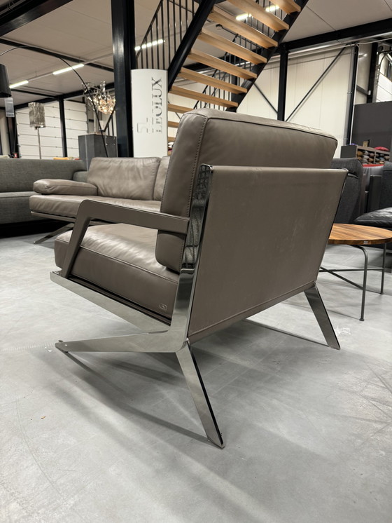 Image 1 of De Sede 0060 10 Sessel Taupe Leder