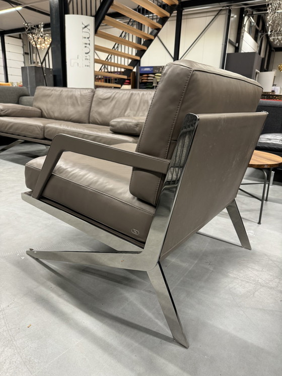 Image 1 of De Sede 0060 10 Sessel Taupe Leder