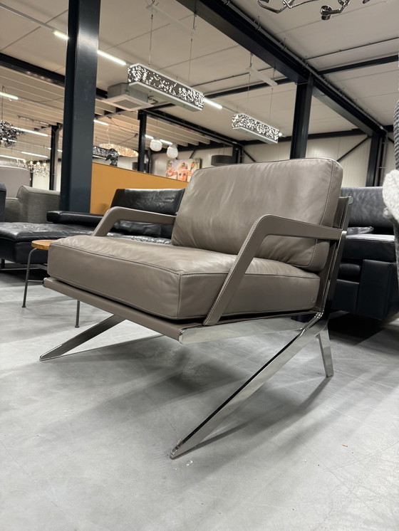 Image 1 of De Sede 0060 10 Sessel Taupe Leder