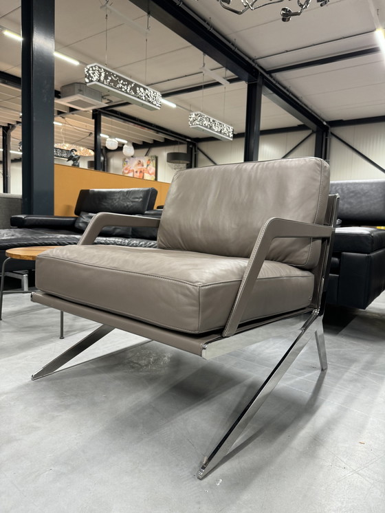 Image 1 of De Sede 0060 10 Sessel Taupe Leder