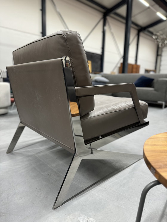 Image 1 of De Sede 0060 10 Sessel Taupe Leder