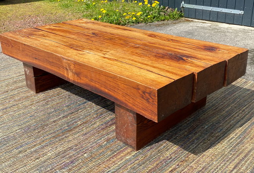 Vintage brutalistischer Couchtisch