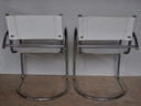 2x Design-Stuhl mit Rohrgestell