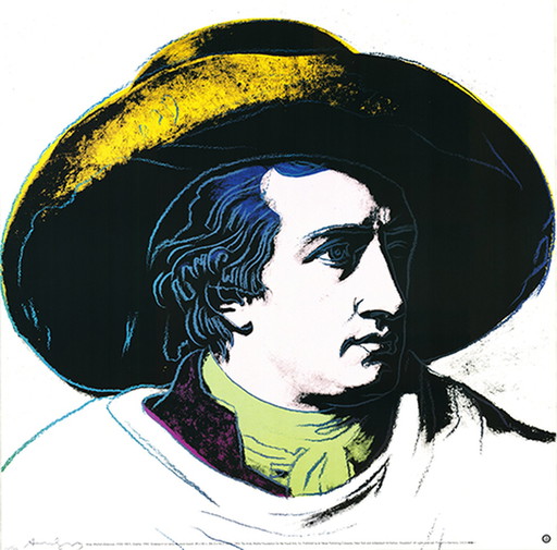 Andy Warhol---- Goethe I von 1962 -- sehr groß.