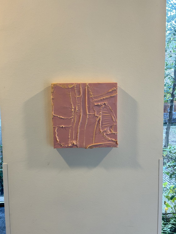 Image 1 of Reinder Schmidt - Kunstwerk rosa/gelb