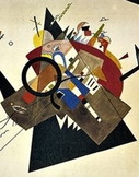 Wassily Kandinsky - Schwarzes Dreieck - Kleurenoffset - litho