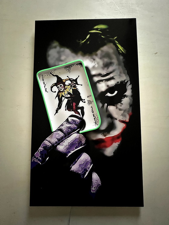 Image 1 of LedMansion Joker Card PopArt Wall Kunst LED-Lampe
