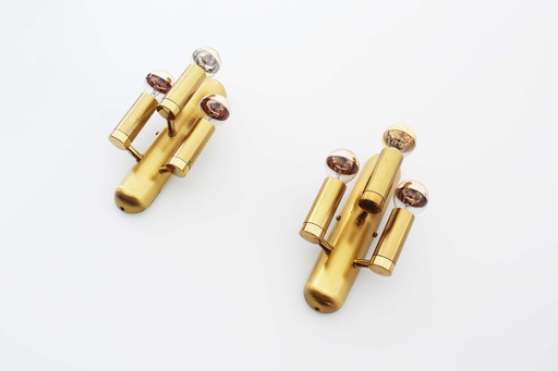 2x Vielhaber Leuchten geometrische Wandlampen