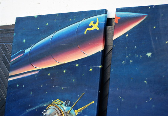 Image 1 of Space Age Raumfahrt Wandobjekt