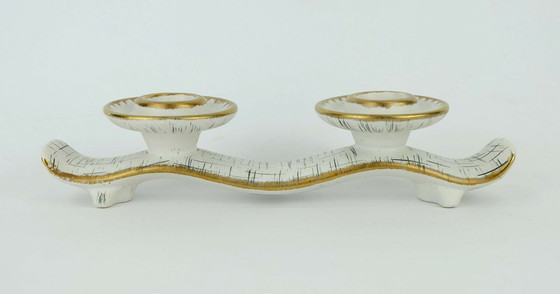 Image 1 of mid century Keramik KERZENHALTER U-Keramik 1950er Jahre