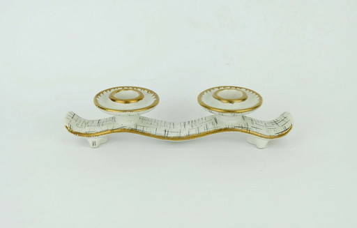 mid century Keramik KERZENHALTER U-Keramik 1950er Jahre