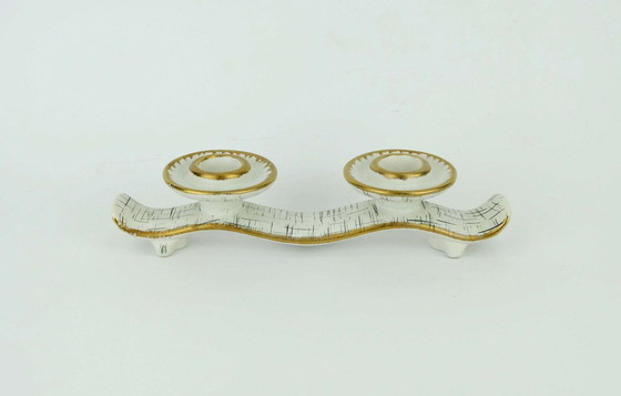 Image 1 of mid century Keramik KERZENHALTER U-Keramik 1950er Jahre