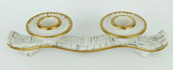 Image 1 of mid century Keramik KERZENHALTER U-Keramik 1950er Jahre