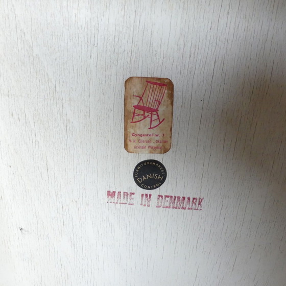 Image 1 of Niels Eilersen Schaukelstuhl Gyngestol Nr. 3 by Illum Wikkelson