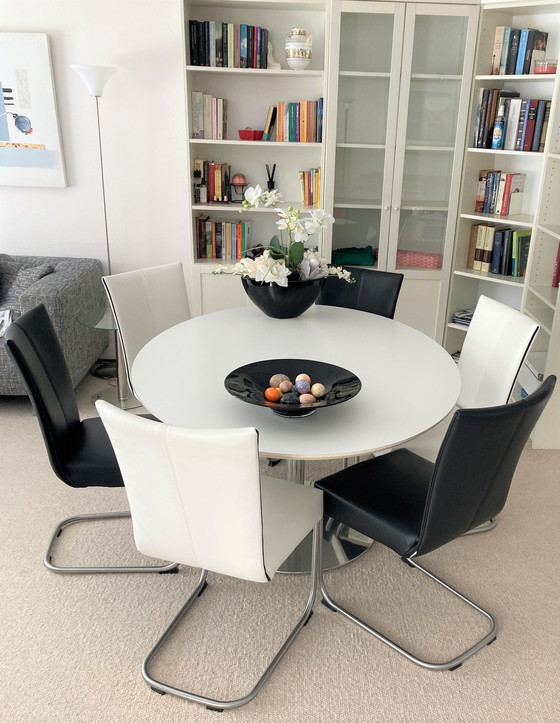 Image 1 of 6x Bert Plantagie Esszimmerstuhl + Hoefsloot Tisch