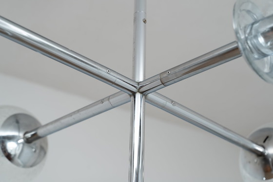 Image 1 of Große verchromte Pendelleuchte von Kinkeldey