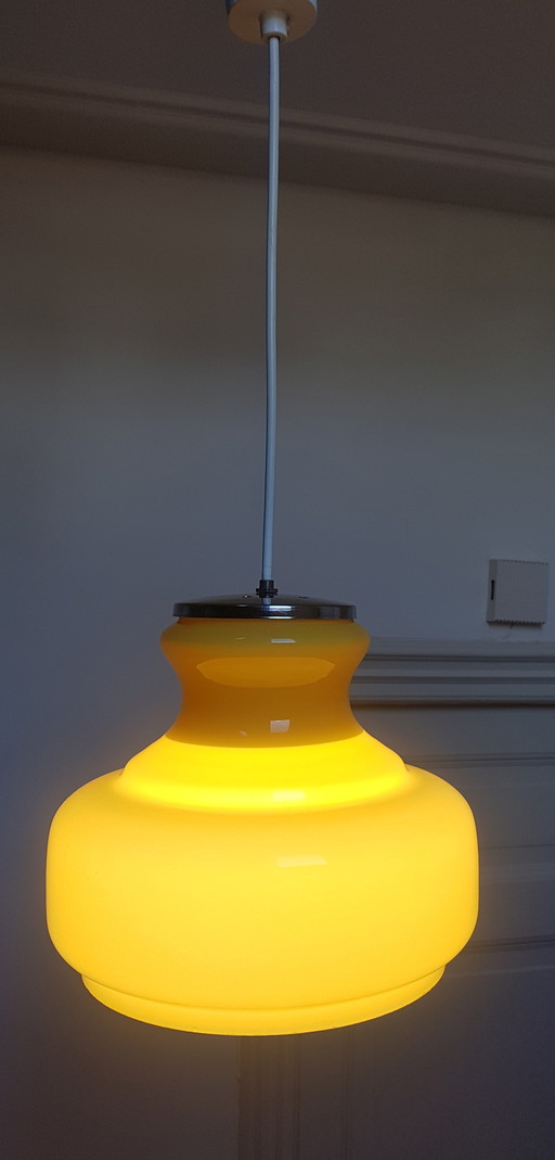 Vintage Hängelampe aus Glas