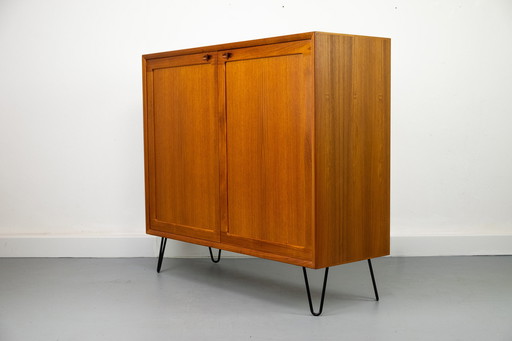 Danish Teak Cabinet by H. W. Klein for Bramin, 1960s