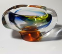 Novy Bor Glassworks Art Glasschale