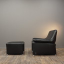 Laauser Sessel und Hocker Leder Plus