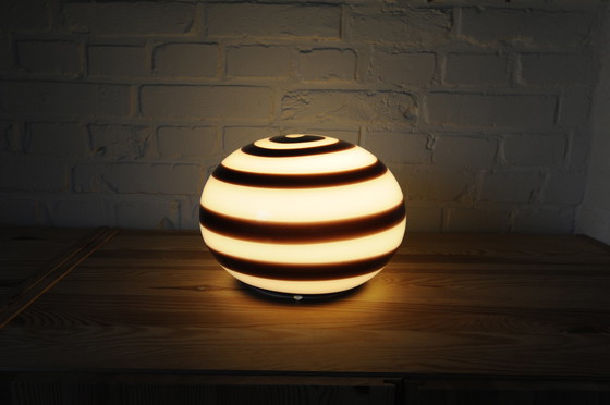 Image 1 of ILU di Vetro Zebra-Tischlampe aus Glas