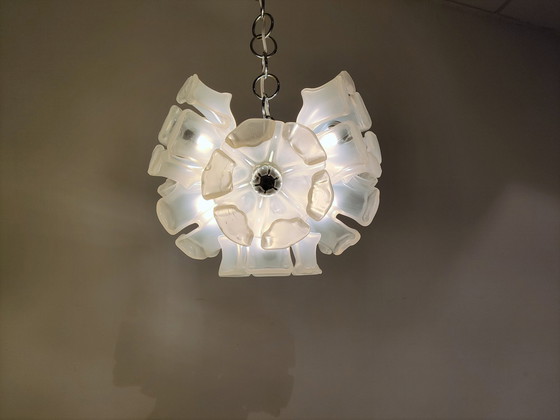 Image 1 of Blumenlüster aus Muranoglas, 1960er Jahre