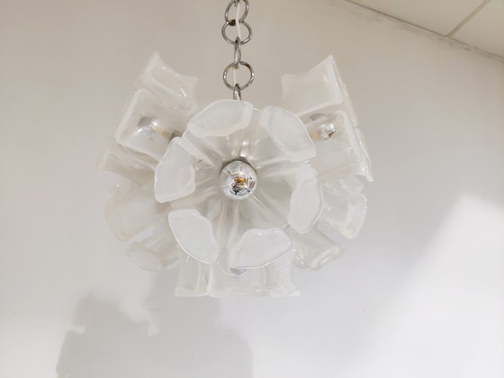 Image 1 of Blumenlüster aus Muranoglas, 1960er Jahre