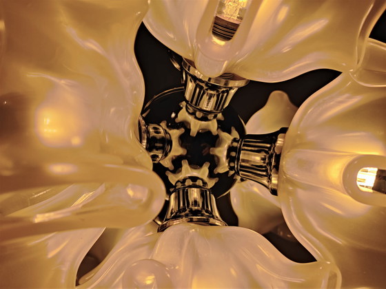 Image 1 of Blumenlüster aus Muranoglas, 1960er Jahre