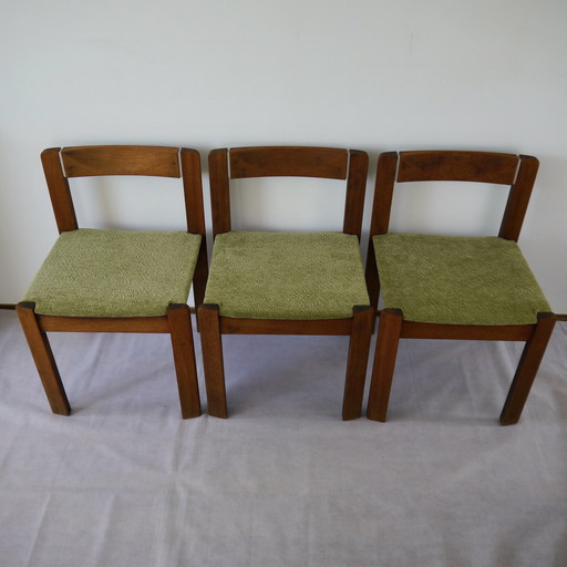 3x Vintage Esszimmerstuhl aus Teakholz