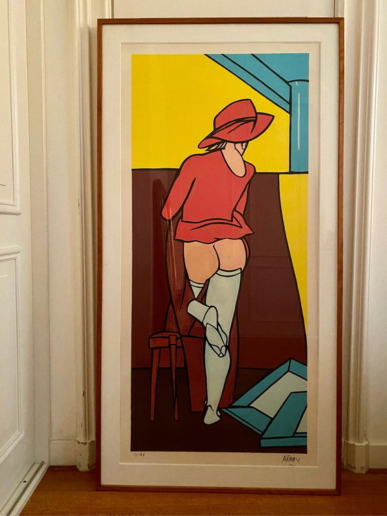 Image 1 of Valerio Adami Der Besuch 1990 Lithographie