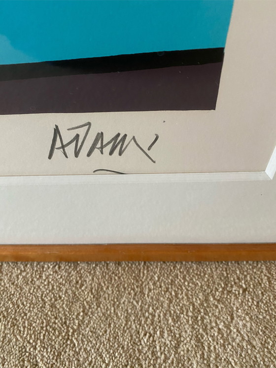 Image 1 of Valerio Adami Der Besuch 1990 Lithographie