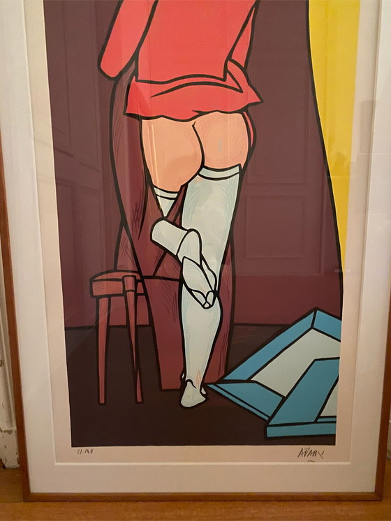 Image 1 of Valerio Adami Der Besuch 1990 Lithographie