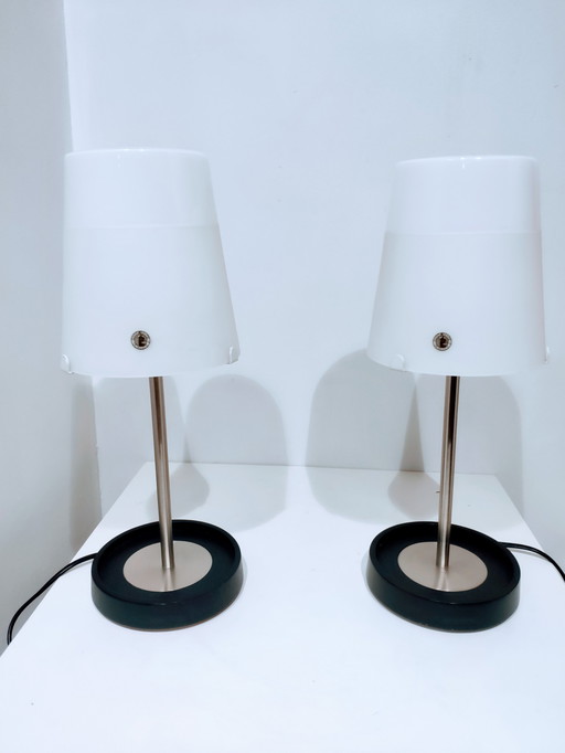 2x Vintage Wiebke Braasch Tischlampen