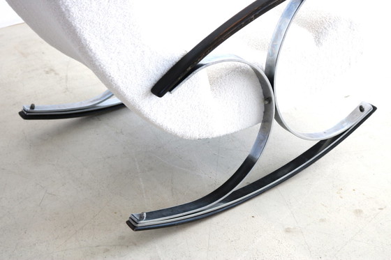 Image 1 of Art Deco neu gepolsterter Schaukelstuhl