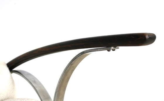 Image 1 of Art Deco neu gepolsterter Schaukelstuhl