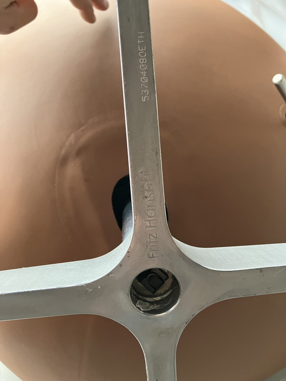 Image 1 of Fritz Hansen Egg Stuhl von Arne Jacobsen, Cognac Leder, Neu!!!