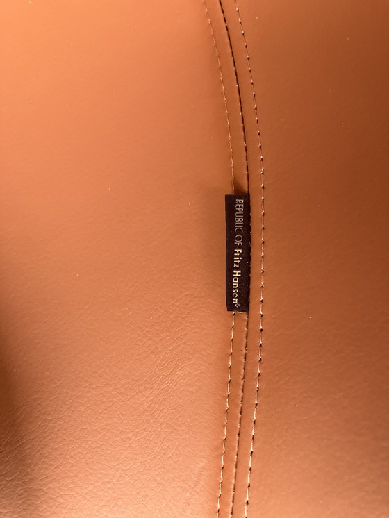 Image 1 of Fritz Hansen Egg Stuhl von Arne Jacobsen, Cognac Leder, Neu!!!