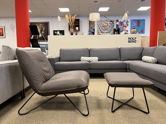 Image 1 of Rolf Benz 394 Sessel mit Ottomane