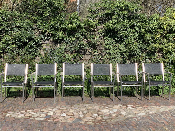 Image 1 of Royal Botanica Gartentisch + 6x Barlow Tyrie Stuhl