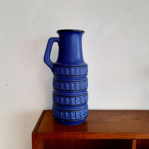 Westdeutschland-Vase in Blau