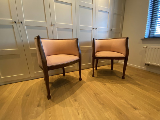 Image 1 of 2x Art Deco Clubsessel