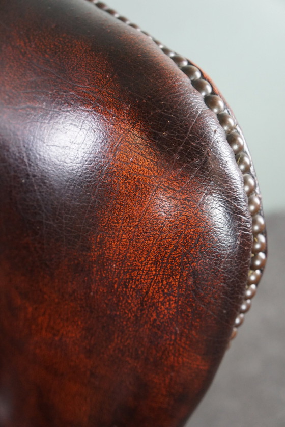 Image 1 of Chesterfield Ohrensessel aus Rindsleder