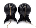 Set mit 2 schwarzen Artemide Dalù-Lampen (Vico Magistretti)