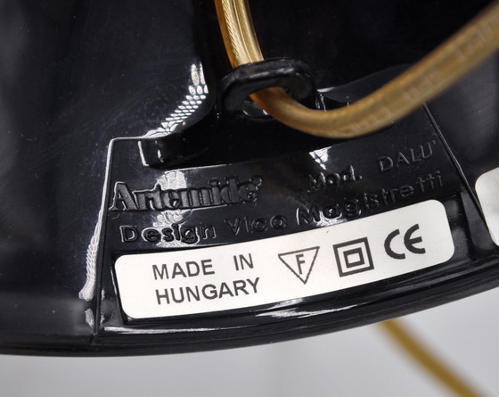 Image 1 of Set mit 2 schwarzen Artemide Dalù-Lampen (Vico Magistretti)