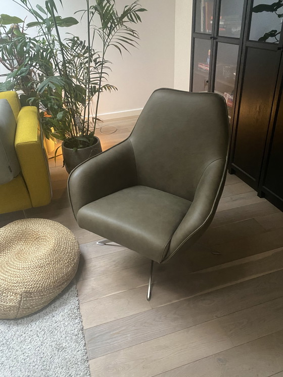 Image 1 of Dykk Faas Sessel in Alhambra-Leder Moss