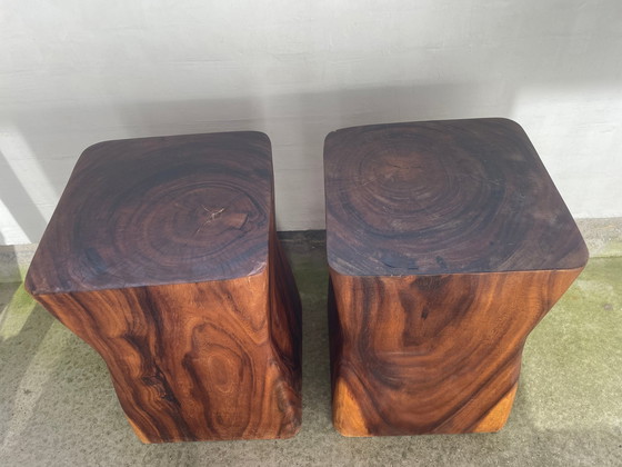 Image 1 of 2x Niiq Beistelltisch Holz