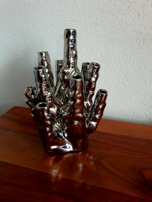 Tulpenvase von Pols Potten in Koralle