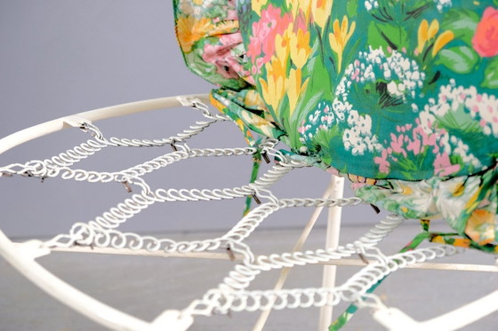 Image 1 of Weiße Mid-Century Stühle aus Eisen, 1960er, 2er Set