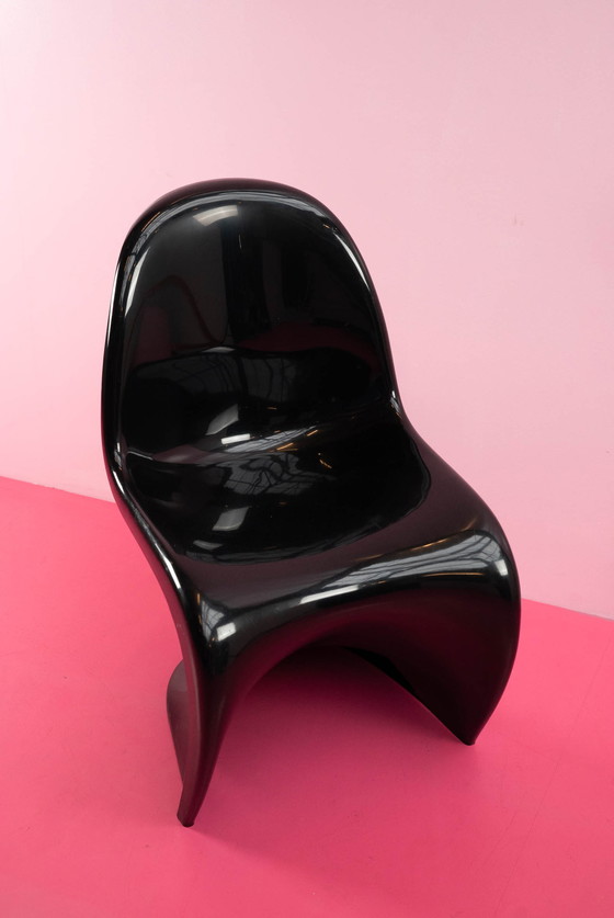 Image 1 of Schwarzer "Panton-Stuhl" von Verner Panton für Herman Miller, 1971